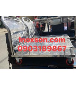 Xe đẩy inox 2 tầng 