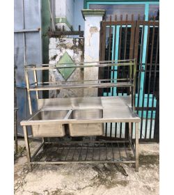 Chậu rửa công nghiệp 2 hộc