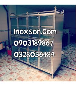Tủ kiếng cường lực inox