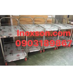 Xe đẩy inox 2 tầng 