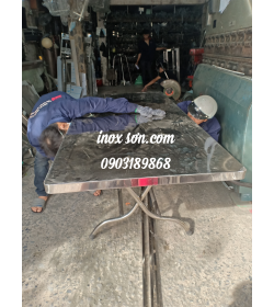 Bàn xếp inox