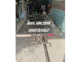Bàn xếp inox