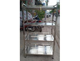 Kệ inox tấm 4 tầng