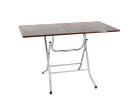 Bàn inox mặt gỗ 