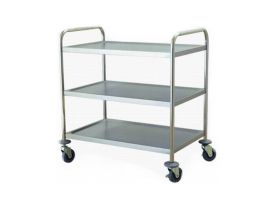 Xe đẩy inox 3 tầng