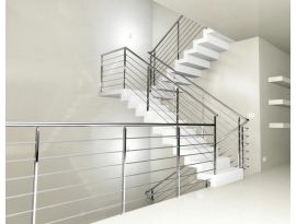 Cầu thang inox tròn 0