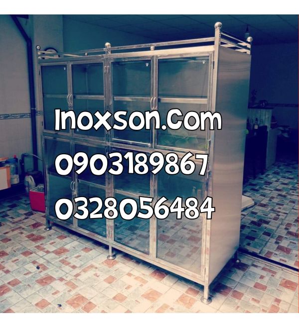 Tủ kiếng cường lực inox