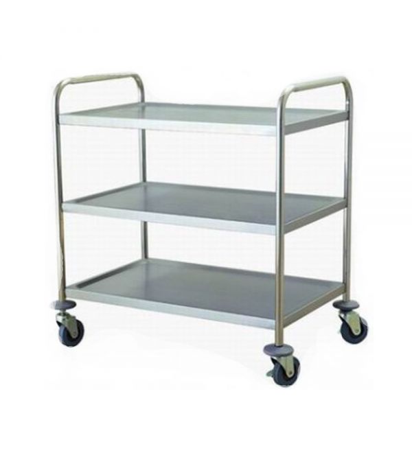 Xe đẩy inox 3 tầng