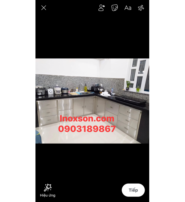 Tủ học kéo nhà bếp